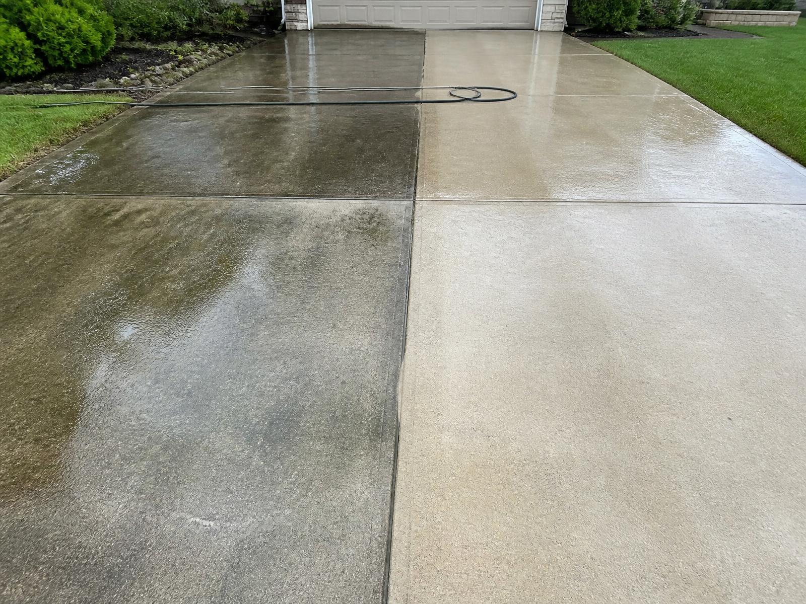 Pressure Washing example result